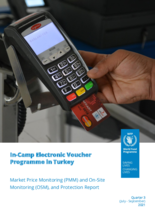 Q3 2021 In-Camp Electronic Voucher Programme in Turkey Market Price Monitoring (PMM), On-Site Monitoring (OSM) and Protection Report