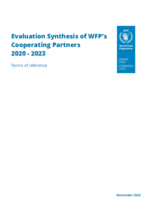 Evaluation Synthesis on WFP's Cooperating Partners