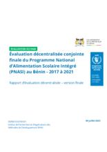 Benin, Integrated National School Feeding Programme (PNASI) 2017-2021:  Joint Evaluation
