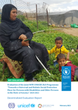 Palestine, Evaluation of the Joint WFP/UNICEF/ILO Programme: Towards a Universal and Holistic Social Protection Floor for Persons with Disabilities and Older Persons 