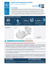 World Food Programme Zambia 2021 Annual Country Report Highlights