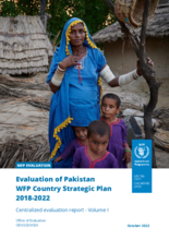 Evaluation of Pakistan WFP Country Strategic Plan 2018-2022 