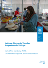 Q2 2022 In-Camp Electronic Voucher Programme in Turkey Market Price Monitoring (PMM), On-Site Monitoring (OSM) and Protection Report