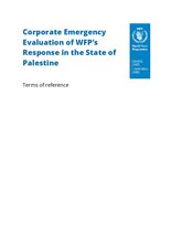 Corporate emergency evaluation of WFP’s response in the State of Palestine