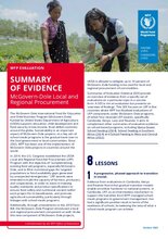 Summary of evaluation evidence: USDA McGovern-Dole school meals programs - Local and regional procurement 