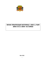 Republic of Congo Zero Hunger Strategic Review 2018