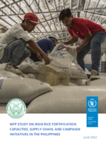 WFP Study on Iron Rice Fortification Capacities, Supply Chain, and Campaign Initiatives in the Philippines