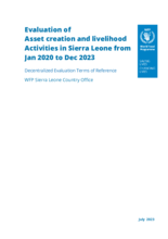 Sierra Leone, Asset creation and livelihood: evaluation
