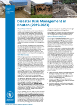 Disaster Risk Management in Bhutan (2019 - 2023)
