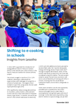 Shifting to e-cooking in schools - Insights from Lesotho 