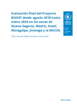 Nicaragua, Evaluación final del proyecto BOOST 2018-2024