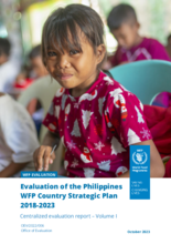 Evaluation of Philippines WFP Country Strategic Plan 2018 - 2023