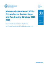 Mid-term Evaluation of WFP’s Private Sector Partnerships and Fundraising Strategy 2020-2025