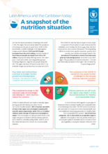 Latin America and the Caribbean today: A snapshot of the nutrition situation 