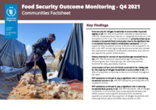 Food Security Outcome Monitoring – Q4 2021 – Communities Factsheet 