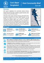 WFP Bangladesh - Cox's Bazar Host Community Brief