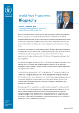 Deputy Executive Director Ramiro Lopes da Silva - Biography - 2022