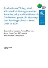 Zimbabwe, Integrated Climate Risk Management for Food Security and Livelihoods (2021-2025): Final evaluation