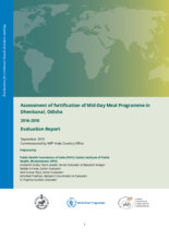 India, Fortification of Mid-Day Meal Programme in Dhenkanal, Odisha: Evaluation