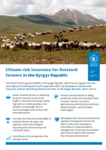 2023 - Climate Risk Insurance for livestock farmers in the Kyrgyz Republic 