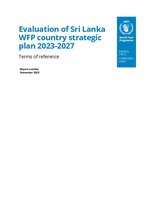 Evaluation of Sri Lanka WFP Country Strategic Plan 2023-2027