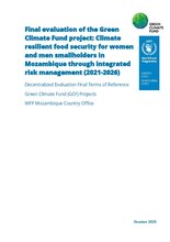 Mozambique, Climate resilient food security for smallholders (2021-2026): Final evaluation