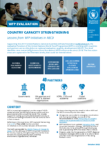 Country Capacity Strengthening: Lessons from WFP Initiatives in National Evaluation Capacity Development