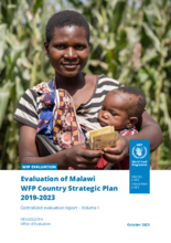 Evaluation of Malawi WFP Country Strategic Plan 2019-2023