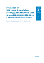 Cambodia, Home Grown School Feeding 2022-2027: Evaluations