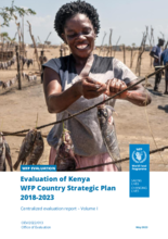 Evaluation of Kenya WFP Country Strategic Plan 2018-2023