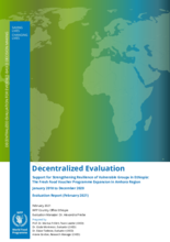 Ethiopia, Support for Strengthening Resilience of Vulnerable Groups: The Fresh Food Voucher Programme Expansion: Evaluation