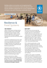 Changing Lives - Resilience and Food Systems