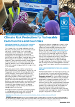 Climate Risk Protection for Vulnerable Communities and Countries - 2023
