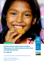 Bangladesh, School Feeding USDA MCGovern-Dole Grant 2020-2023: Evaluation