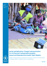 Social and Behaviour Change Communication Pre- & Post-test Comparative Analysis: Sexual and Reproductive Health (SRH) Topic Module