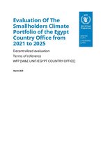 Egypt, Smallholders climate portfolio 2021-2025: Evaluation