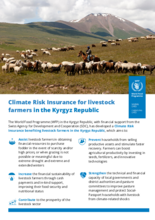 Climate Risk Insurance for livestock farmers in the Kyrgyz Republic - July 2023