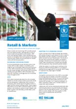 WFP Lebanon Retail and Markets Factsheet – July 2022