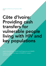 Côte d’Ivoire: Providing cash transfers for vulnerable people living with HIV and key populations 