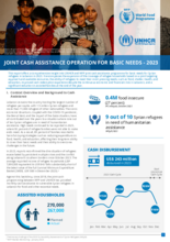 WFP – UNHCR Joint Cash Assistance Operation for Basic Needs Report | 2023