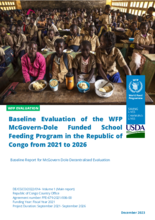 Republic of Congo, Evaluation of WFP McGovern-Dole Funded School Feeding Programme 2021-2026