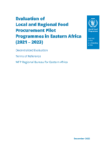 Eastern Africa, Evaluation of Local and Regional Food Procurement Pilot Programmes 2021-2023