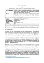 Nigeria, Joint Evaluation of Social Protection for SDGs in Nigeria Project