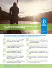 Key Principles For Social Protection In The Context of Climate Change