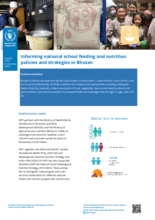 Informing national school feeding and nutrition policies and strategies in Bhutan