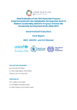 Malawi, Social Protection for the Sustainable Development Goals (2020-2021): Evaluation