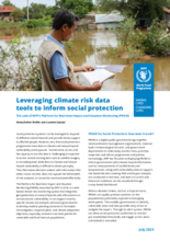 Leveraging climate risk data tools to inform social protection: The case of WFP’s Platform for Real-time Impact and Situation Monitoring (PRISM) 