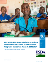 Rwanda, Food for Education and Child Nutrition (2016-2020): Mid-term and Endline Evaluations