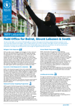 WFP Lebanon Beirut Field Office Factsheet – June 2022
