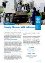 WFP Lebanon Supply Chain Factsheet - July 2022